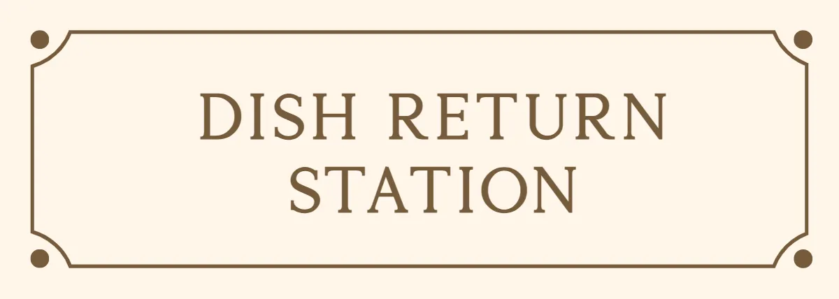 Free Dish Return Station Restaurant Sign Template to Edit Online