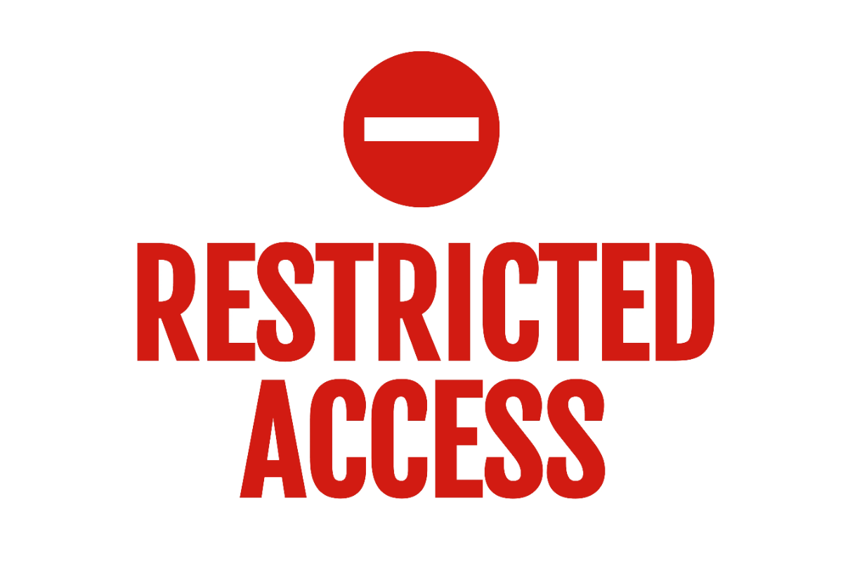 Restricted Access Lab IT Sign Template to Download