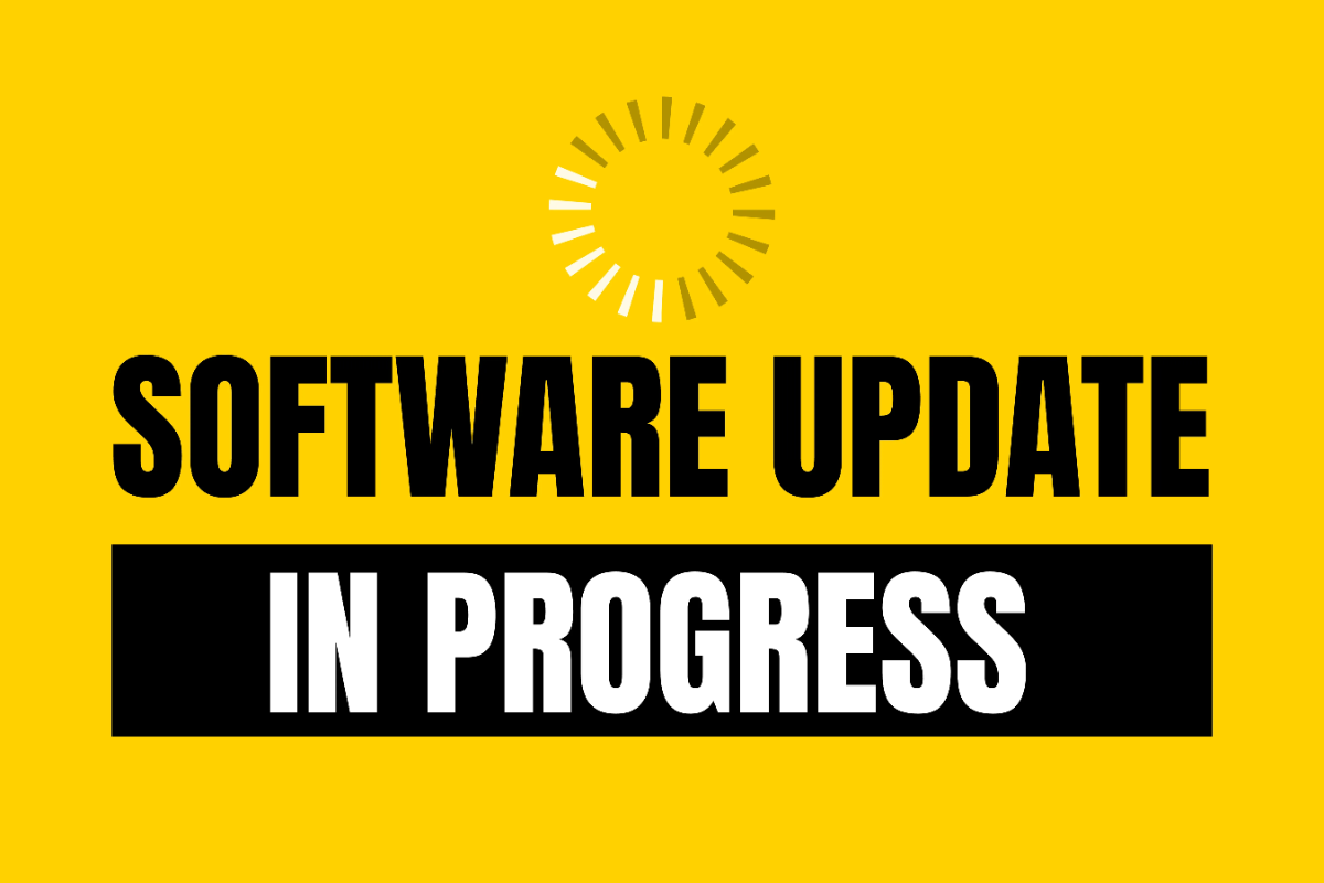 Free Software Update in Progress IT Sign Template to Edit Online