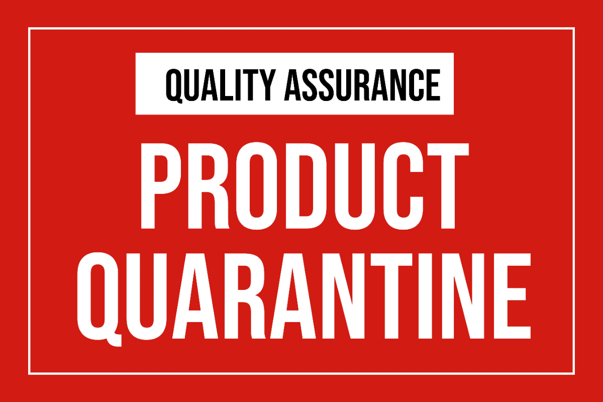 Free Product Quarantine Area Factory Sign Template to Edit Online
