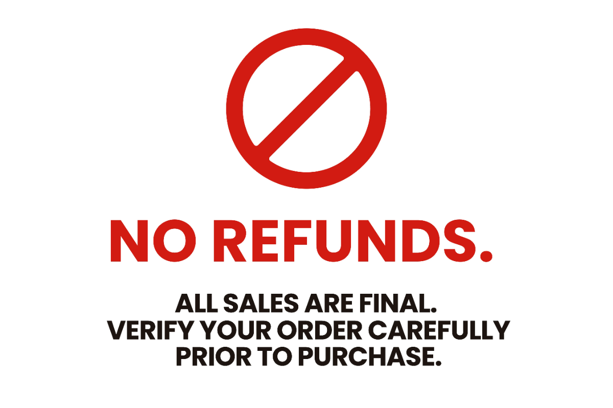 Free No Refunds Policy Restaurant Sign Template to Edit Online