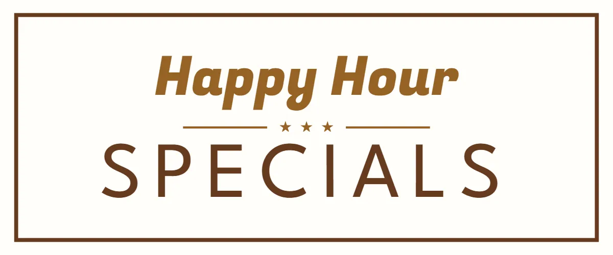 Free Happy Hour Specials Restaurant Sign Template to Edit Online
