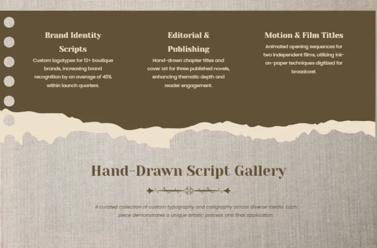 Free Lettering Portfolio Template to Edit Online