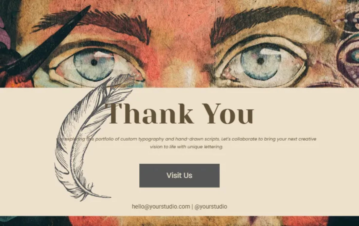 Free Lettering Portfolio Template to Edit Online