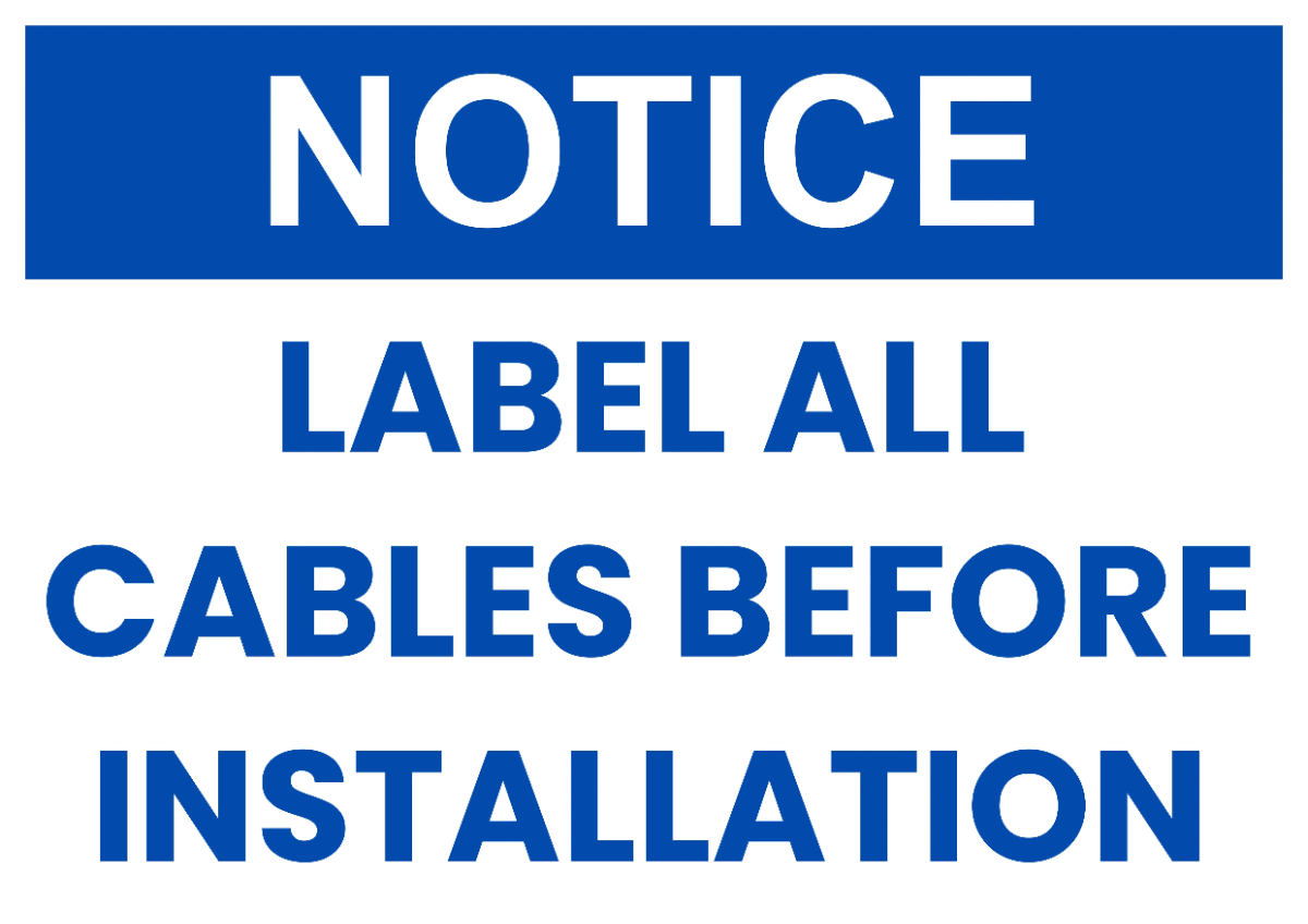 Free Label Notice IT Sign Template to Edit Online
