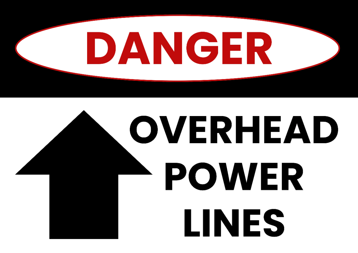 Free Overhead Lines Power Plant Sign Template to Edit Online
