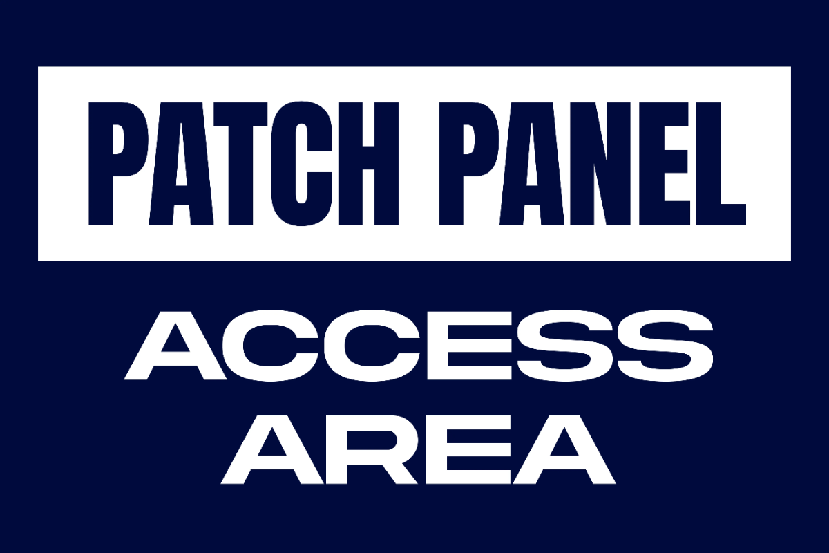 Free Patch Panel Access Area IT Sign Template to Edit Online