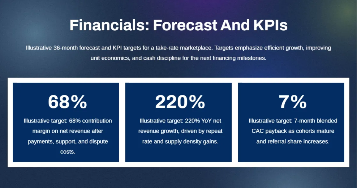 Free Marketplace Startup Pitch Deck Template to Edit Online