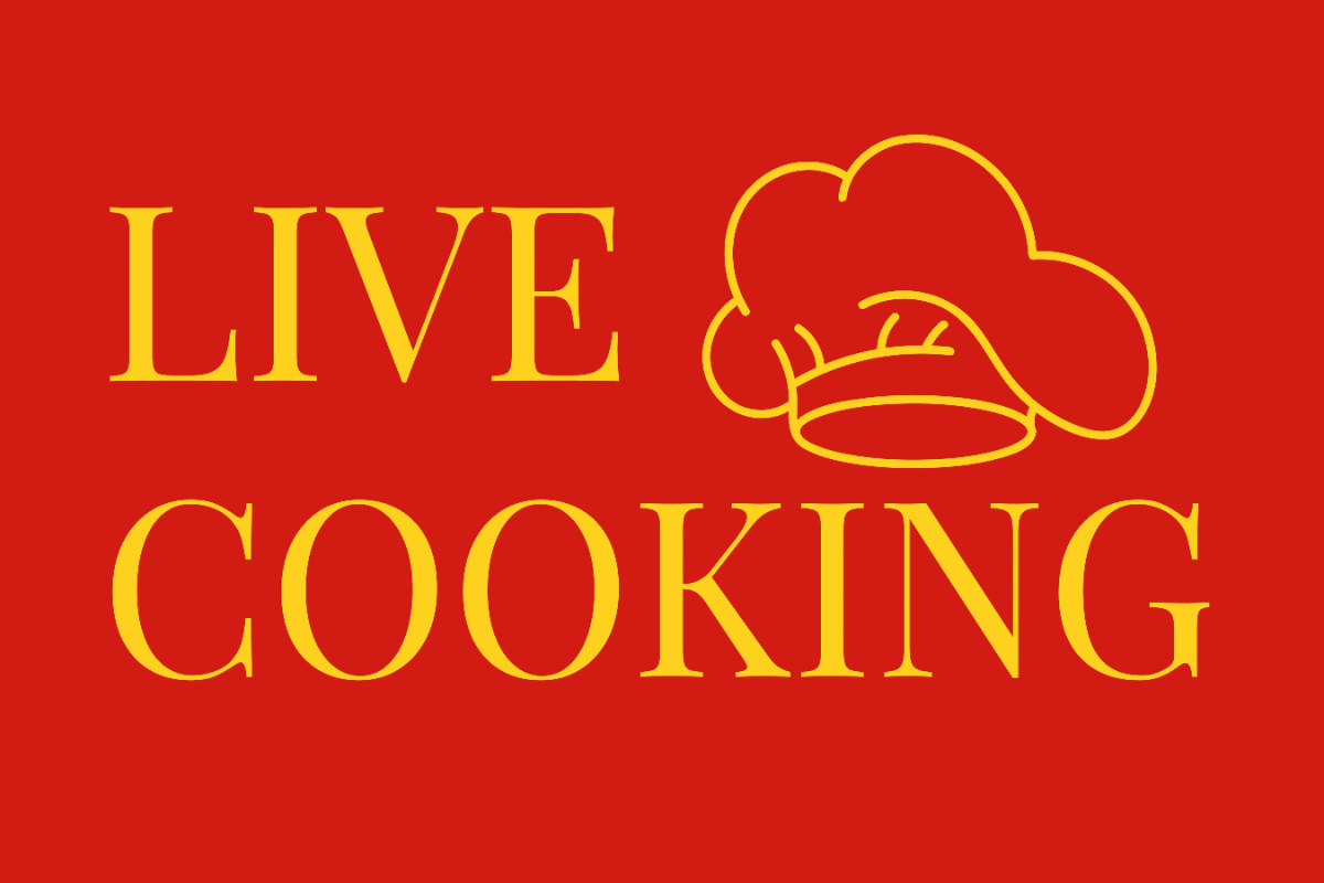 Free Live Cooking Area Restaurant Sign Template to Edit Online
