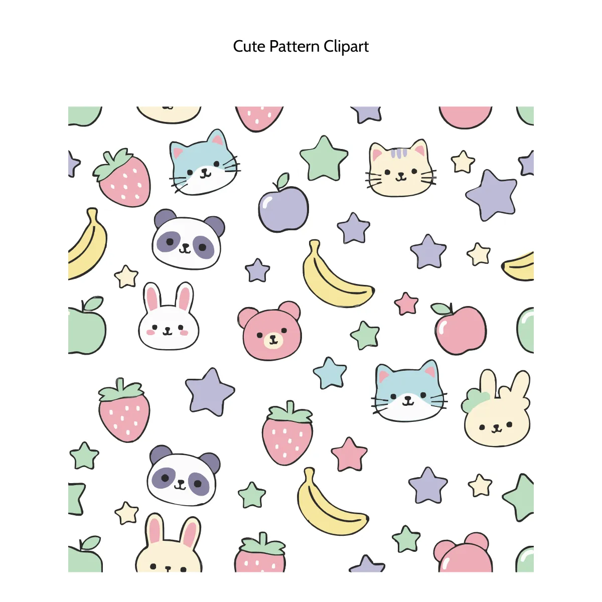 Free Cute Pattern Vector Clipart (PNG, SVG) to Edit Online