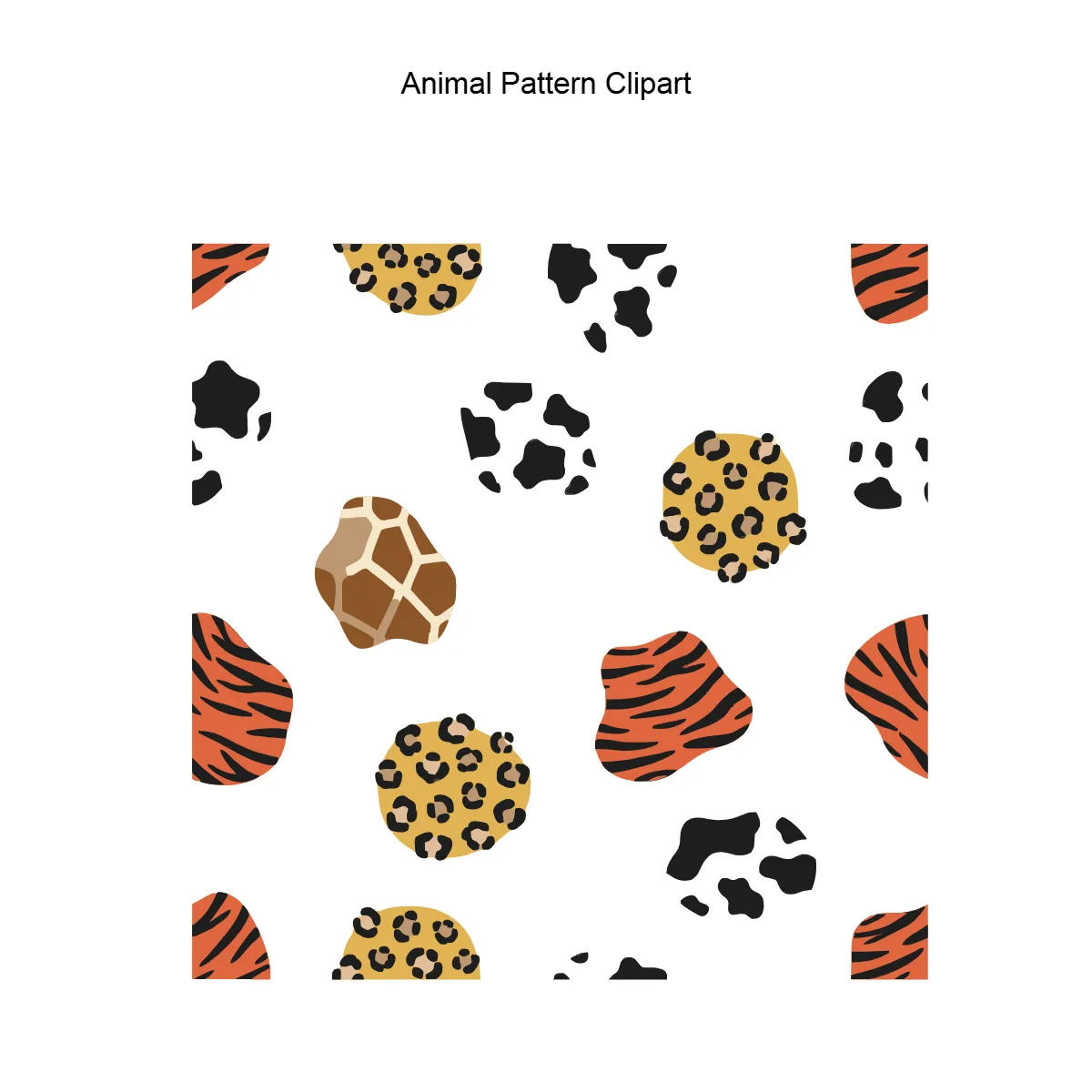 Free Animal Pattern Vector Clipart (PNG, SVG) to Edit Online