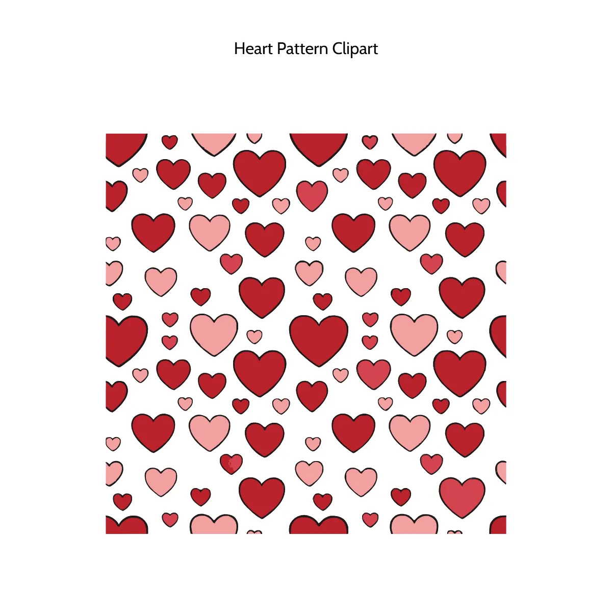 Free Heart Pattern Vector Clipart (PNG, SVG) to Edit Online