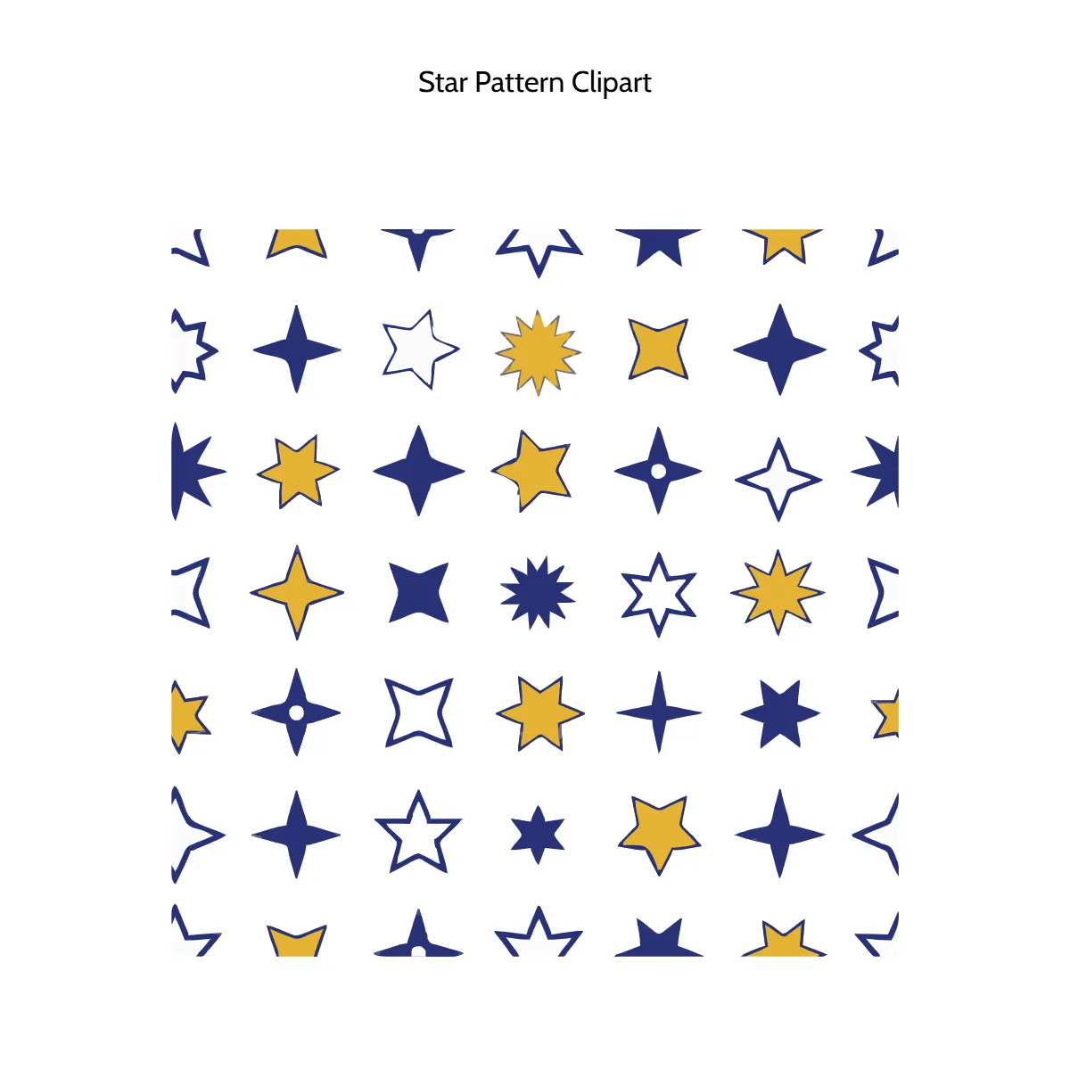 Free Star Pattern Vector Clipart (PNG, SVG) to Edit Online