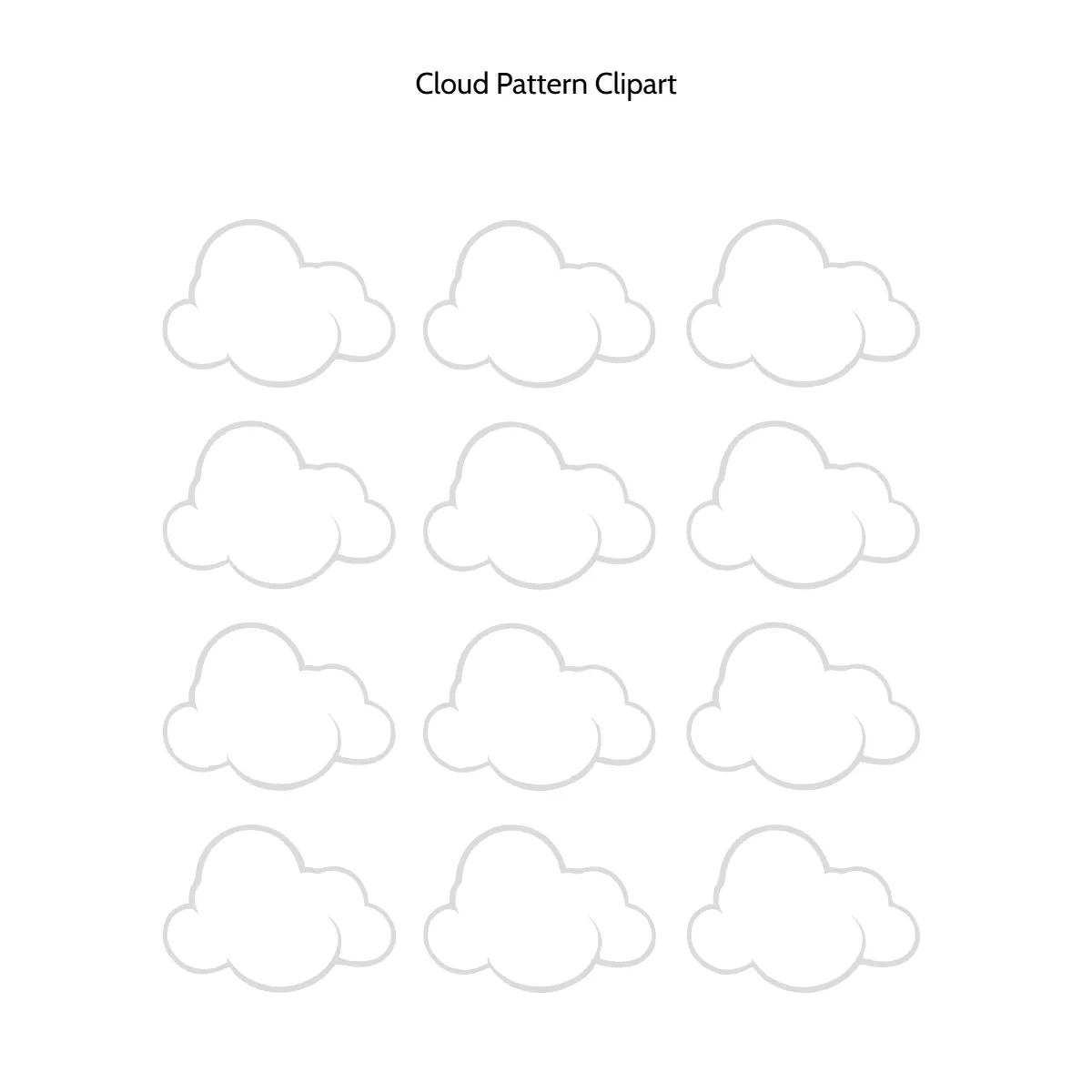 Free Cloud Pattern Vector Clipart (PNG, SVG) to Edit Online