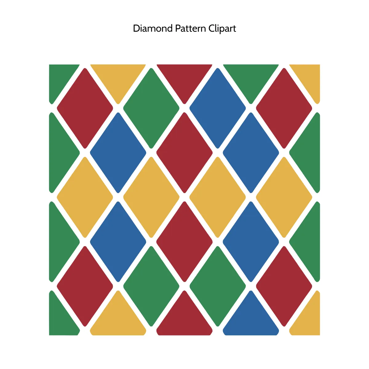 Free Diamond Pattern Vector Clipart (PNG, SVG) to Edit Online
