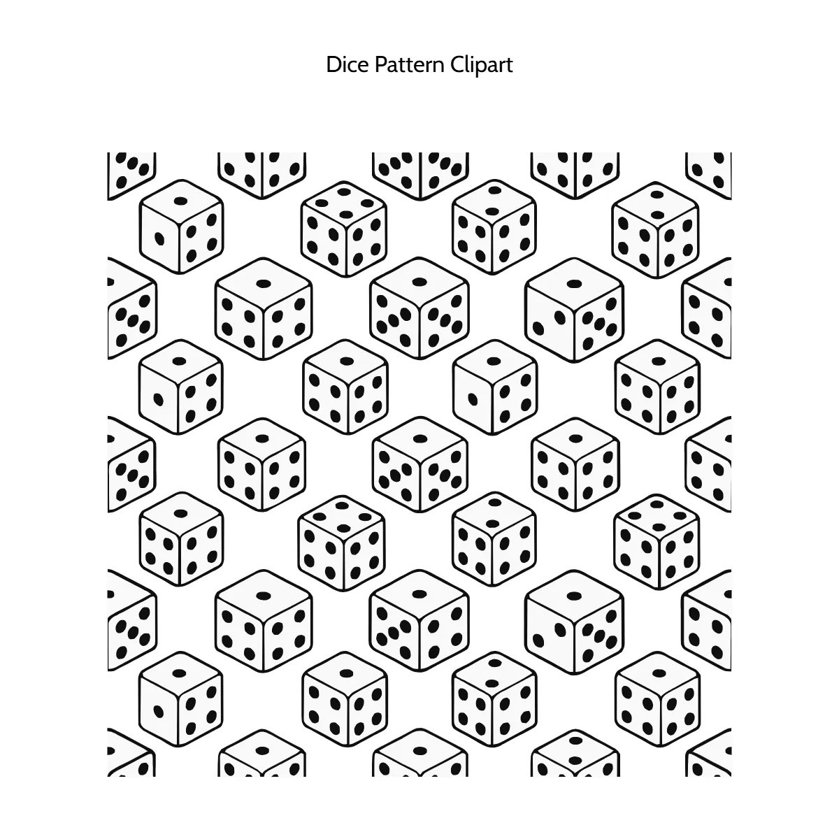 Free Dice Pattern Vector Clipart (PNG, SVG) to Edit Online