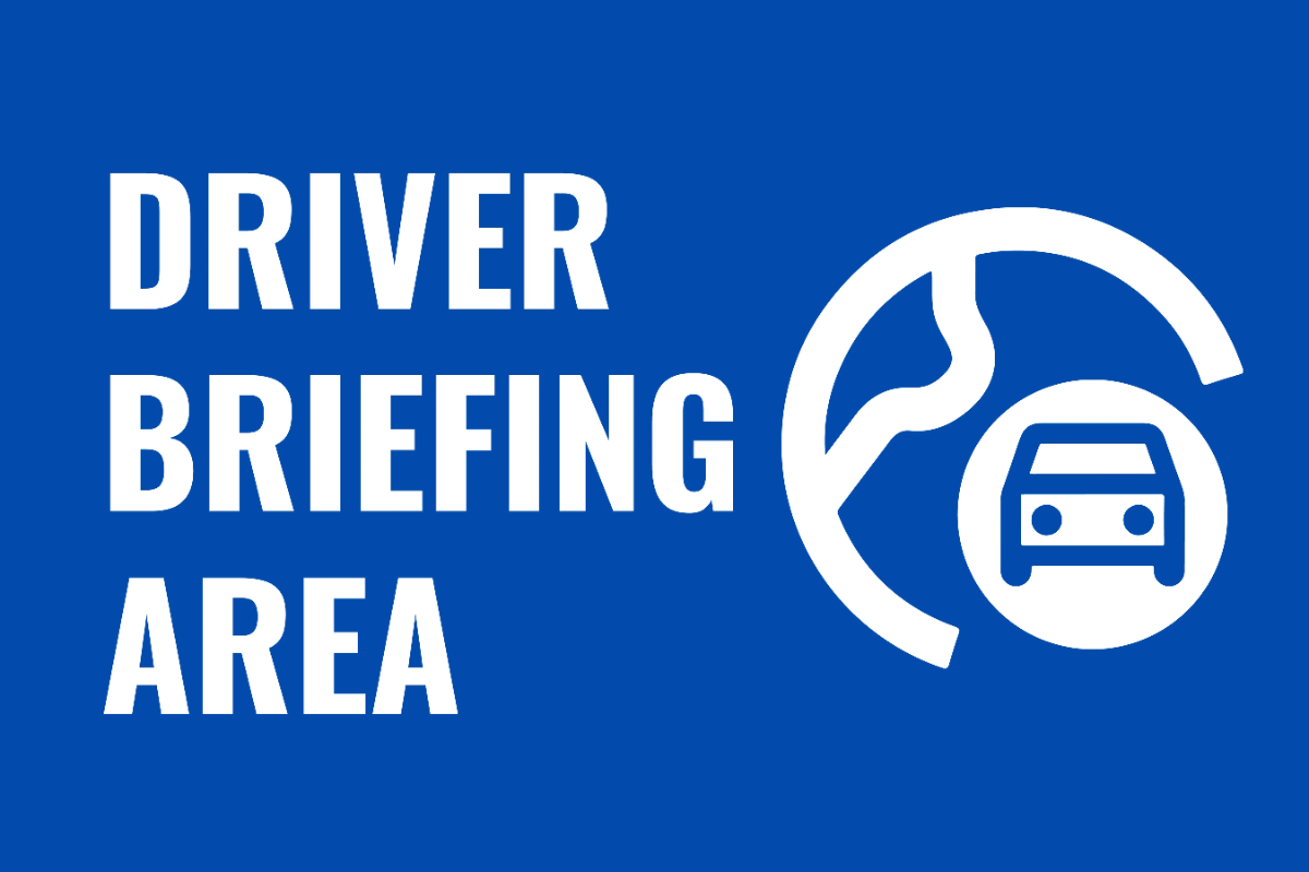 Free Driver Briefing Area Logistics And Transportation Sign Template to Edit Online