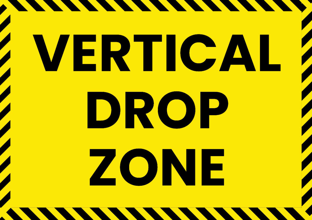 Free Vertical Drop Zone Factory Floor Sign Template to Edit Online
