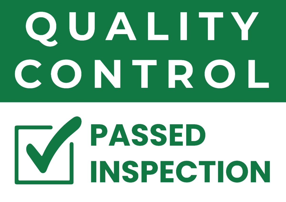 Free Quality Control Logistics And Transportation Sign Template to Edit Online