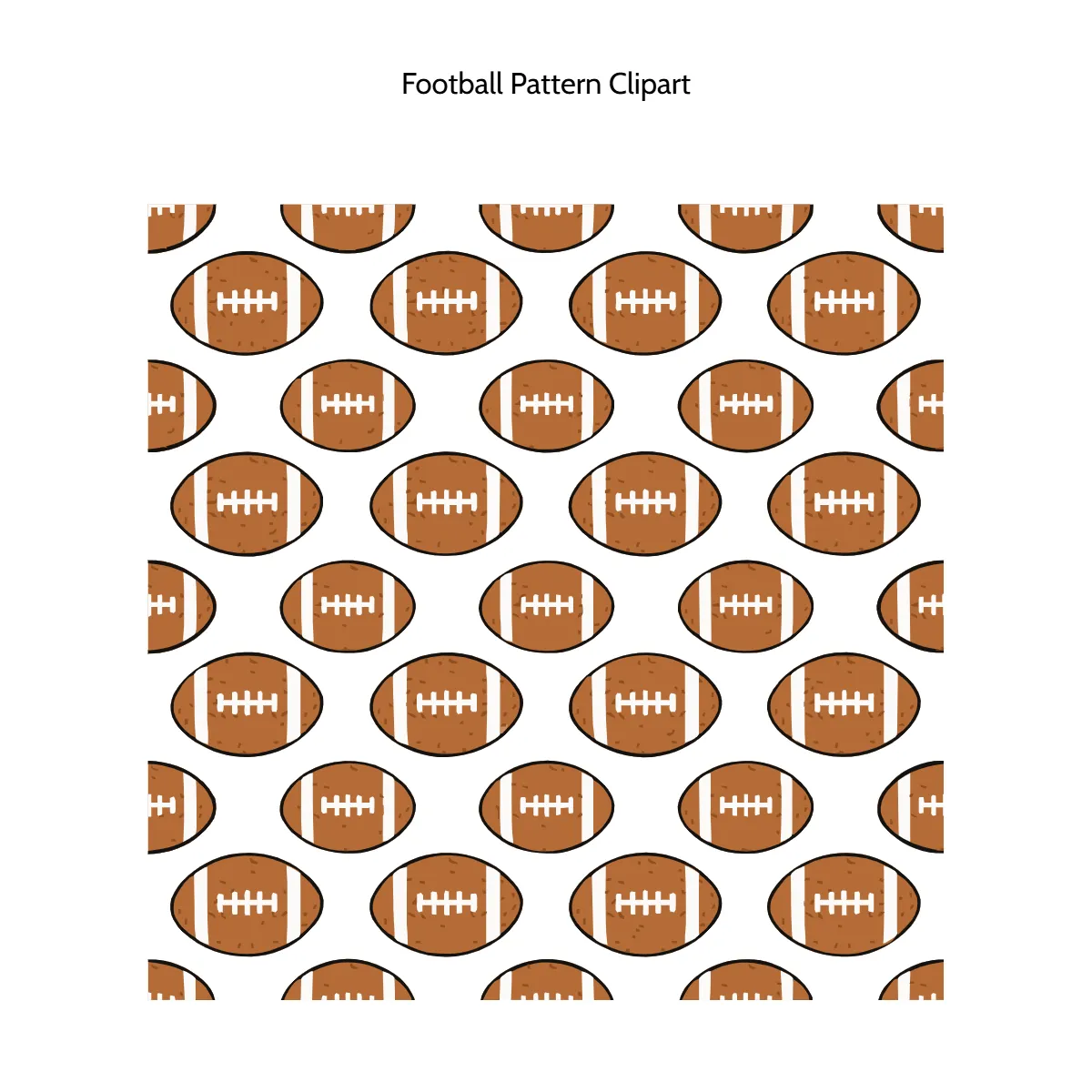Free Football Pattern Vector Clipart (PNG, SVG) to Edit Online