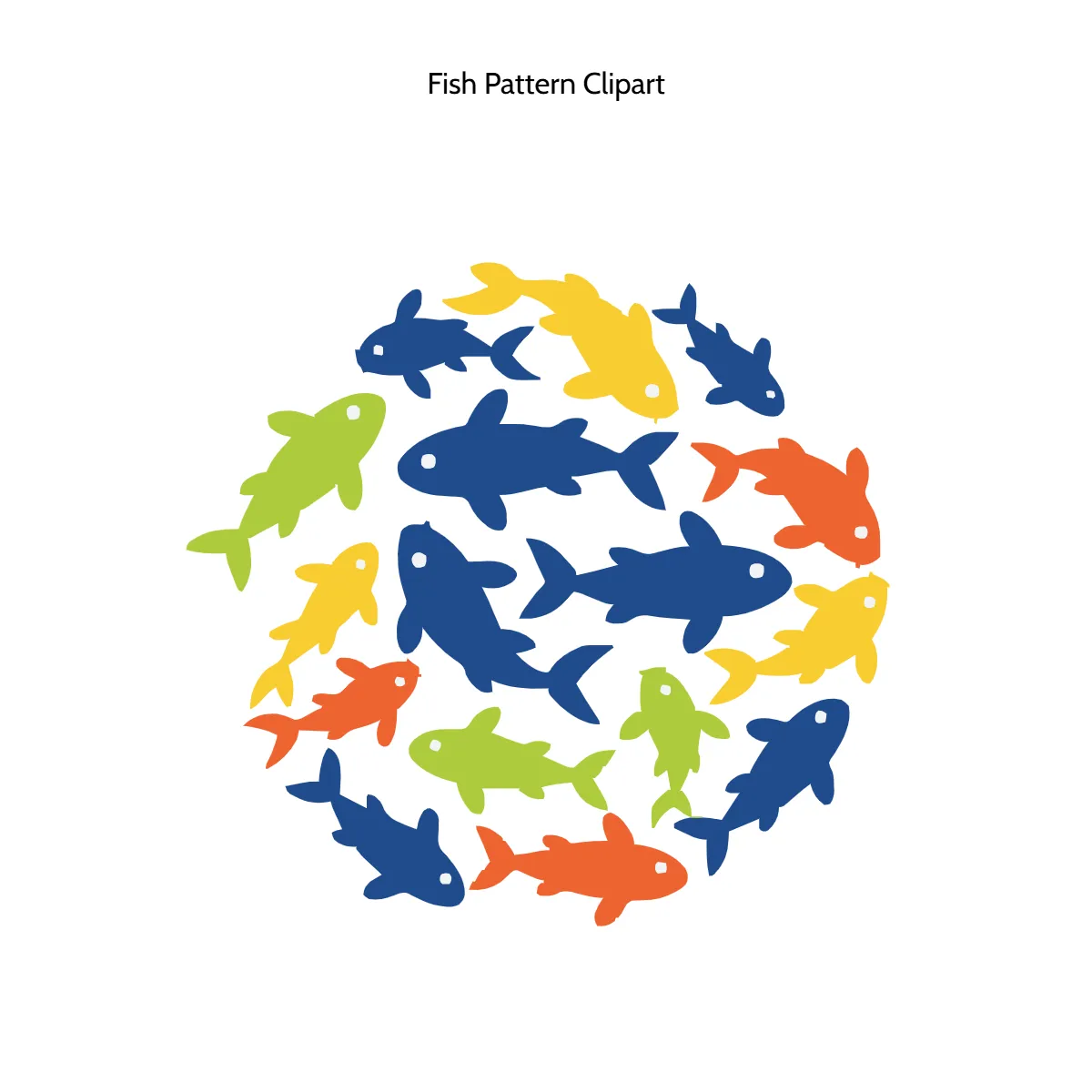 Free Fish Pattern Vector Clipart (PNG, SVG) to Edit Online