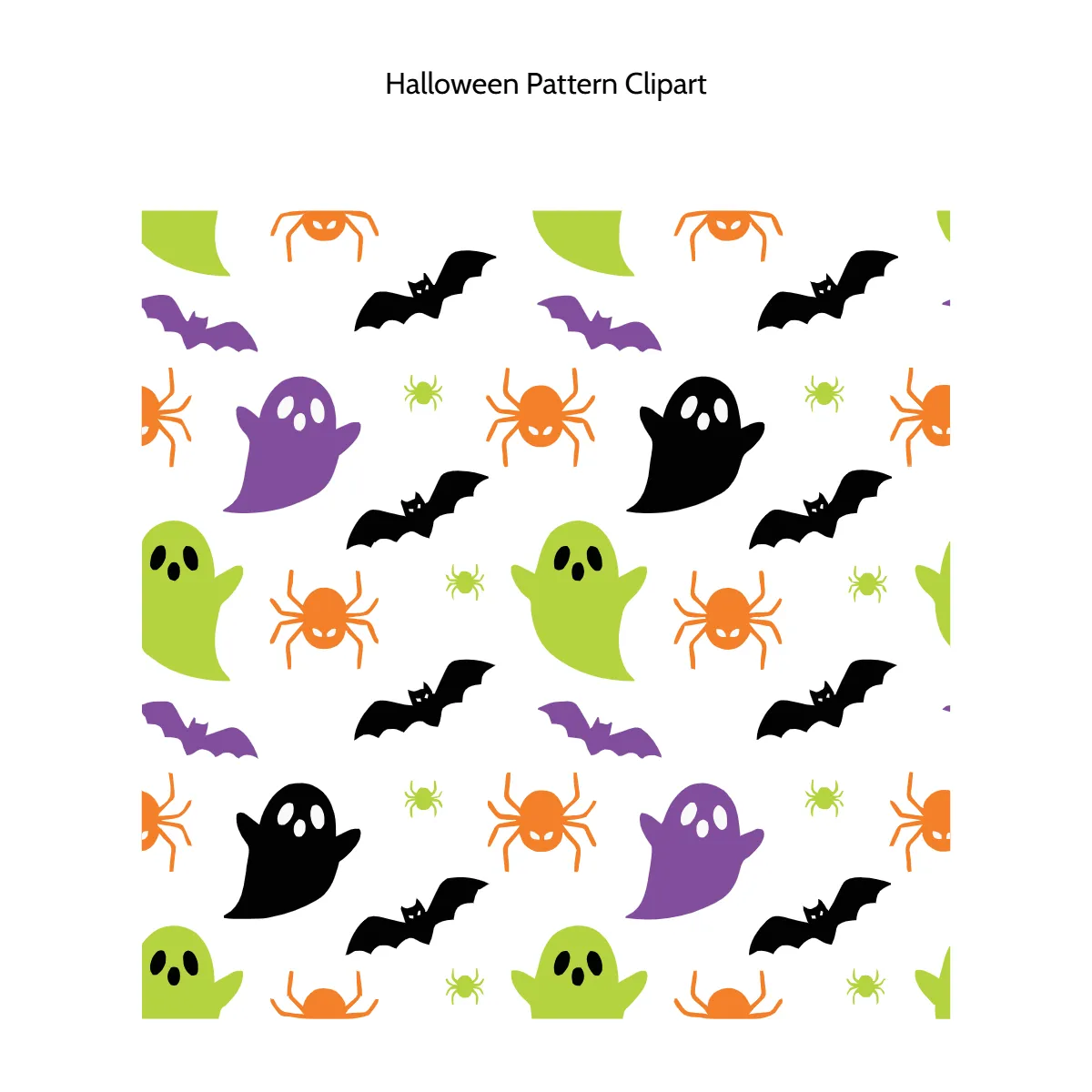 Free Halloween Pattern Vector Clipart (PNG, SVG) to Edit Online