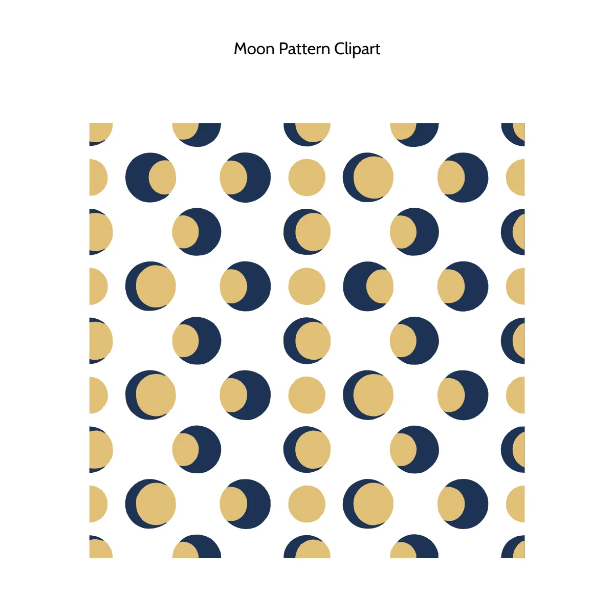 Free Moon Pattern Vector Clipart (PNG, SVG) to Edit Online