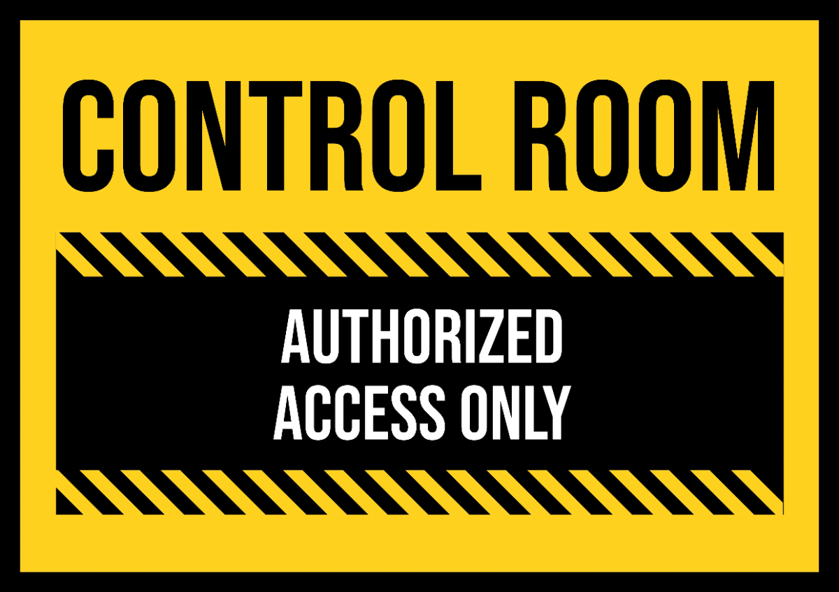 Free Control Room Access Only Power Plant Sign Template to Edit Online