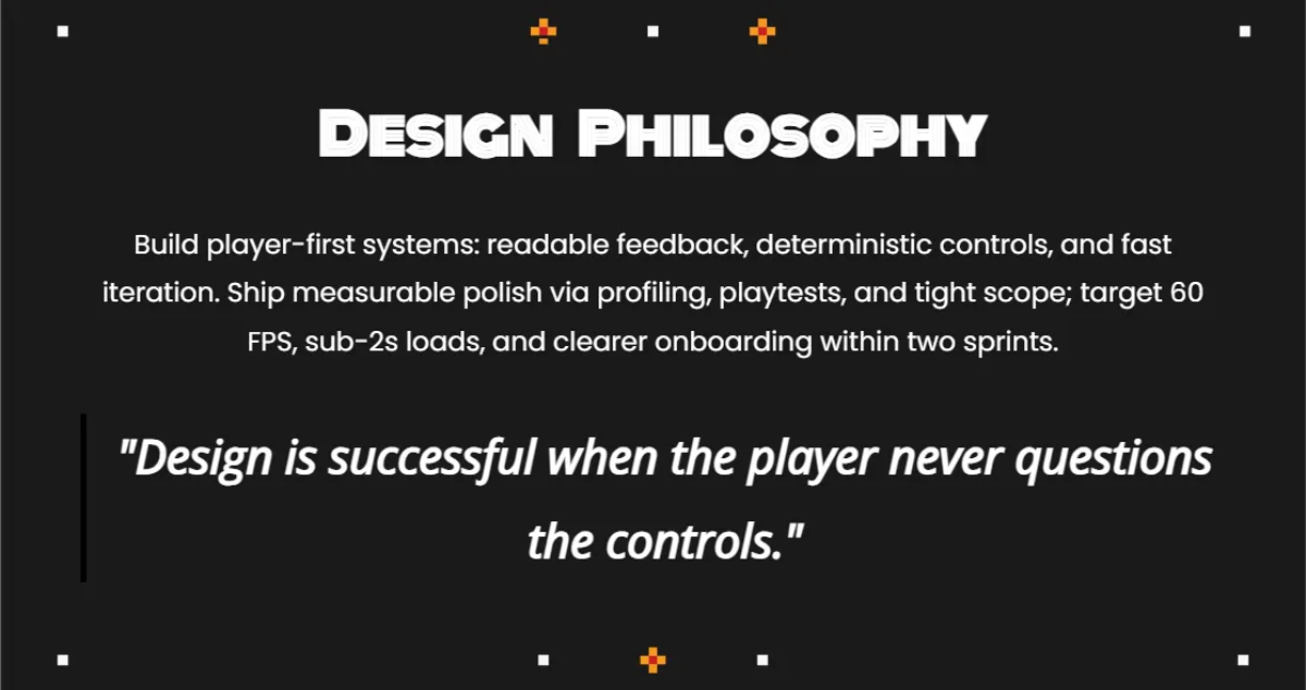 Free Game Developer Portfolio Template to Edit Online