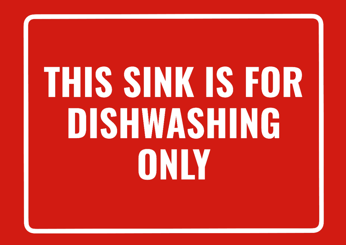 Free Dishwashing Area Restricted Restaurant Sign Template to Edit Online