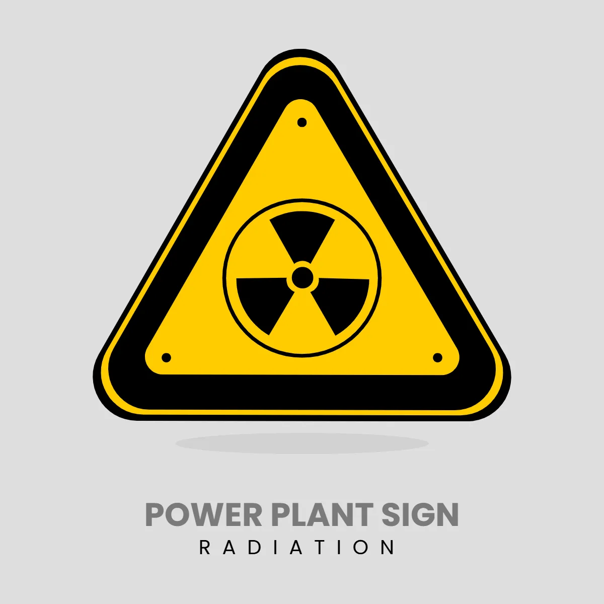Free Power Plant Radiation Sign Clip Art Template to Edit Online