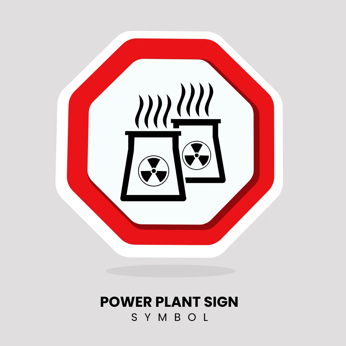 Free Power Plant Symbol Sign Clip Art Template to Edit Online