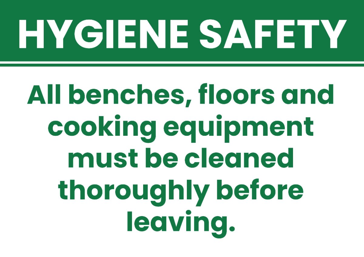 Free Hygiene Safety Cleaning Sign Template to Edit Online