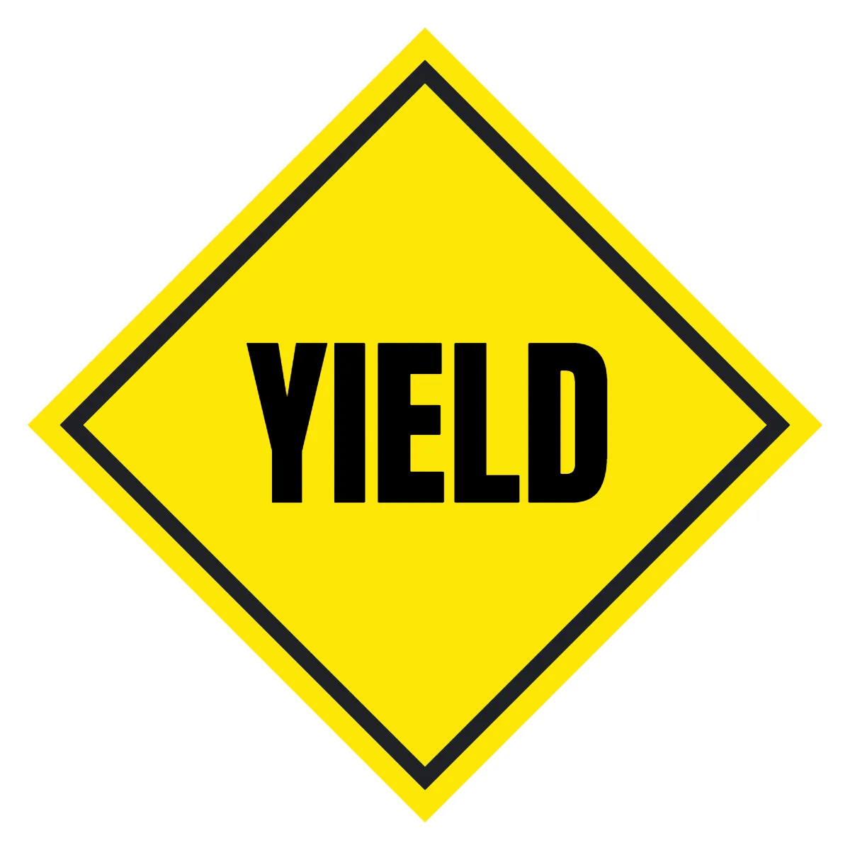 Free Yield Ahead Road And Traffic Sign Template to Edit Online
