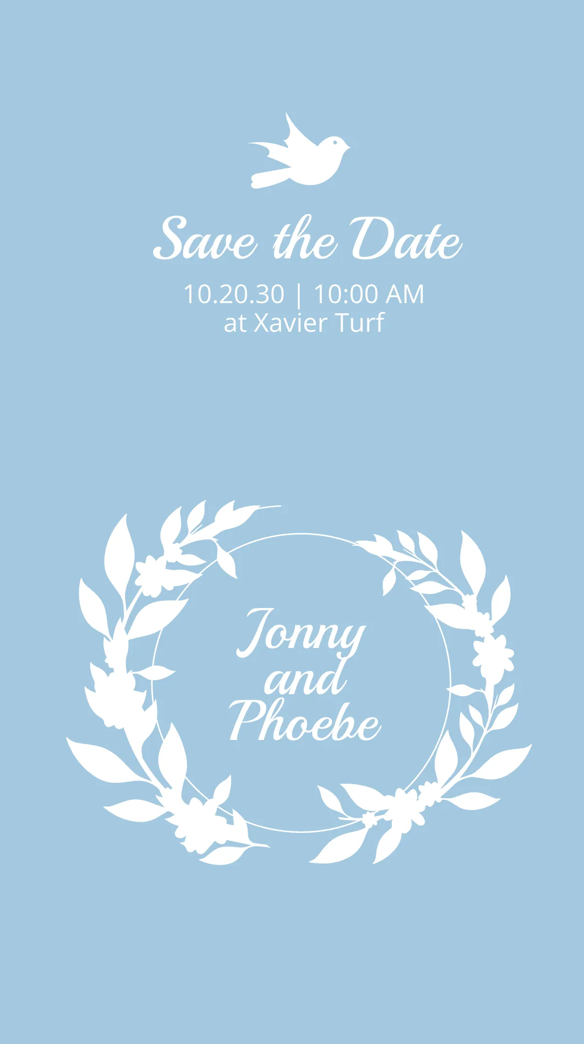 Free Save The Date Instagram Story Template to Edit Online