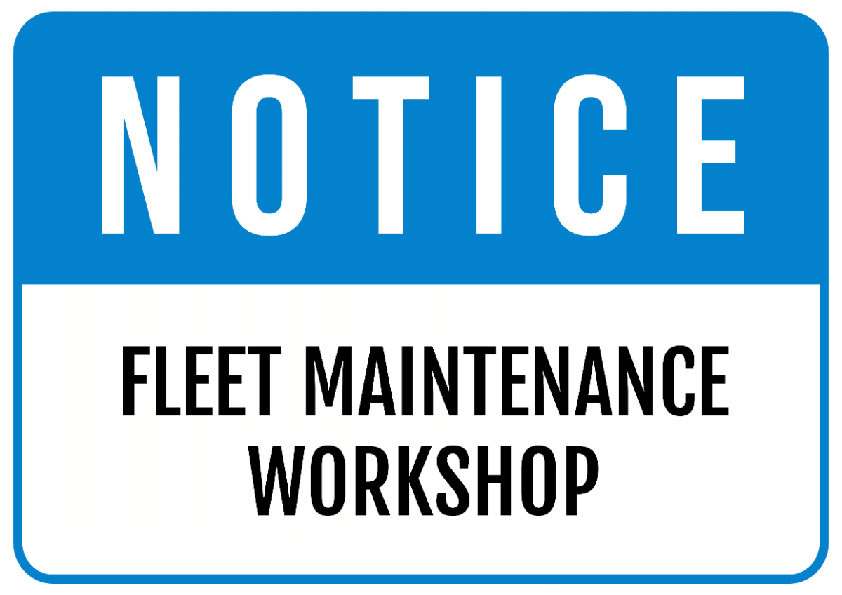 Free Fleet Maintenance Workshop Logistics And Transportation Sign Template to Edit Online
