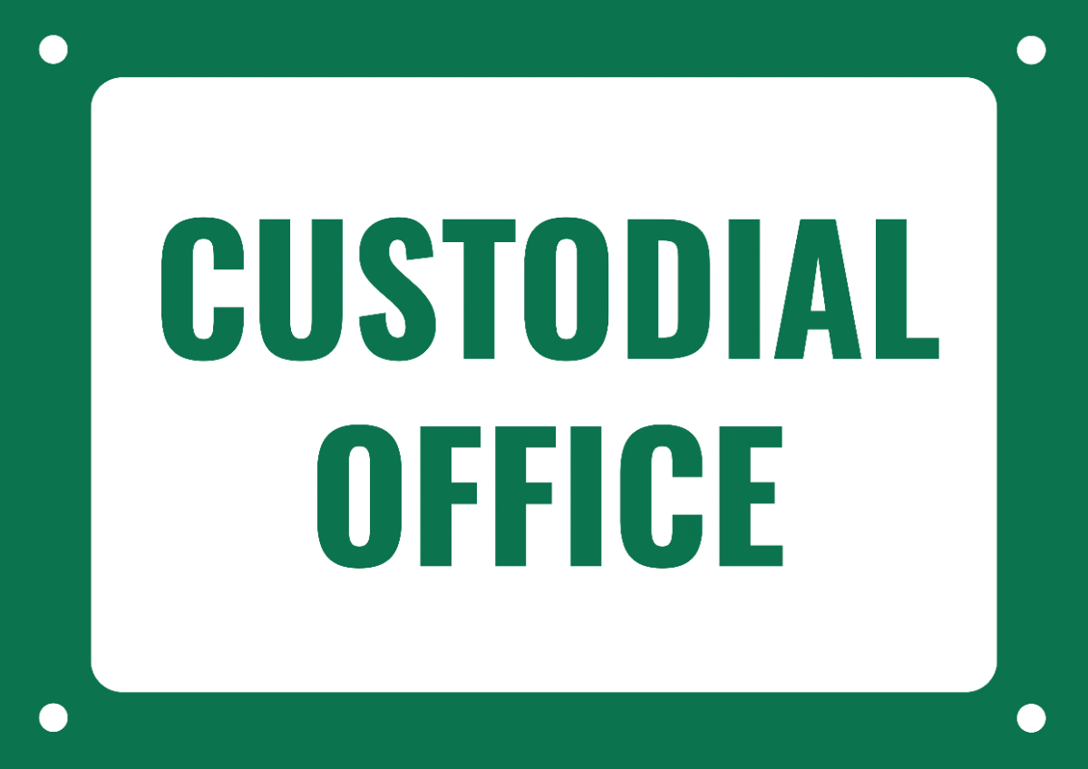 Free Custodial Office Cleaning Sign Template to Edit Online