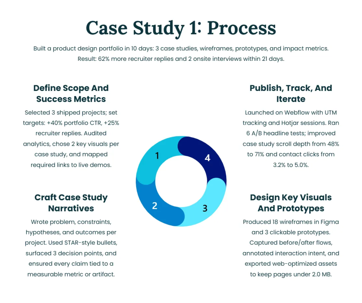 Free Product Design Portfolio Template to Edit Online