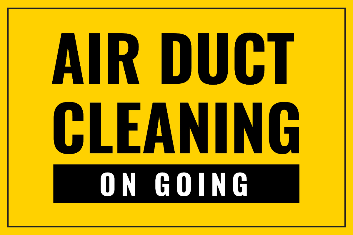 Free Air Duct Cleaning Sign Template to Edit Online