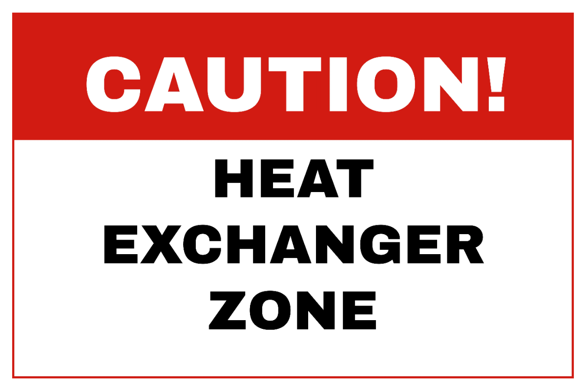 Free Heat Exchanger Zone Power Plant Sign Template to Edit Online