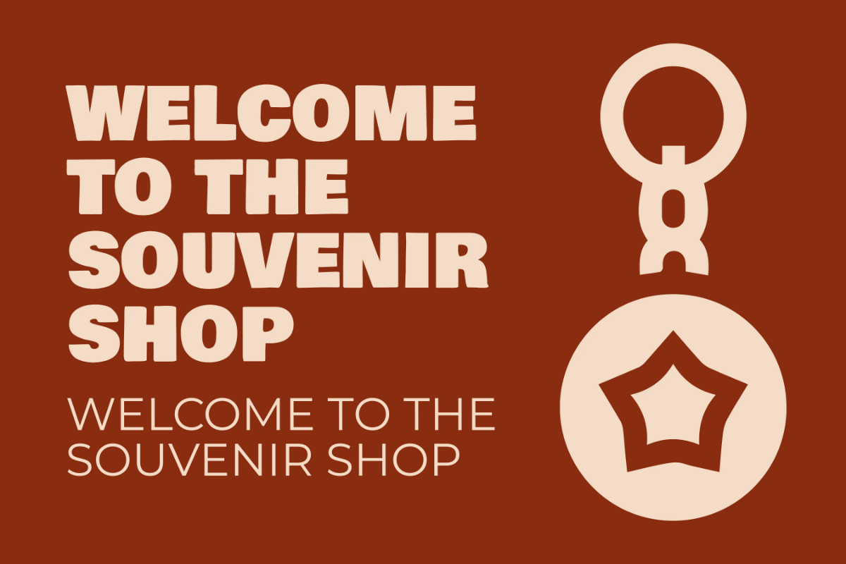 Free Souvenir Shop Tourism Sign Template to Edit Online