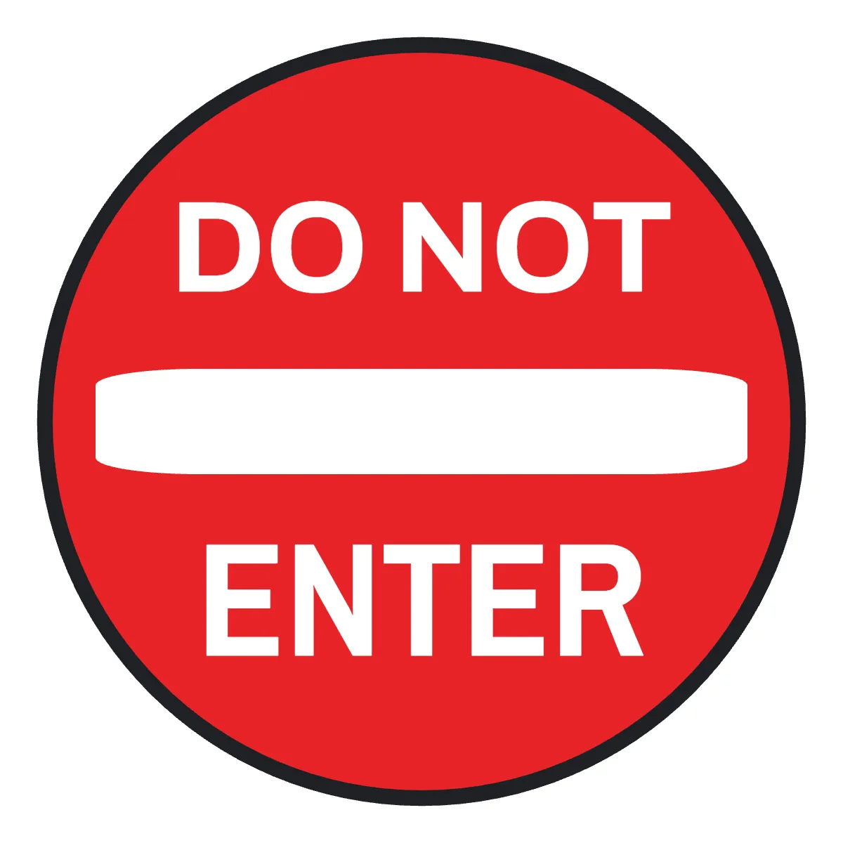 Free No Entry Road And Traffic Sign Template to Edit Online