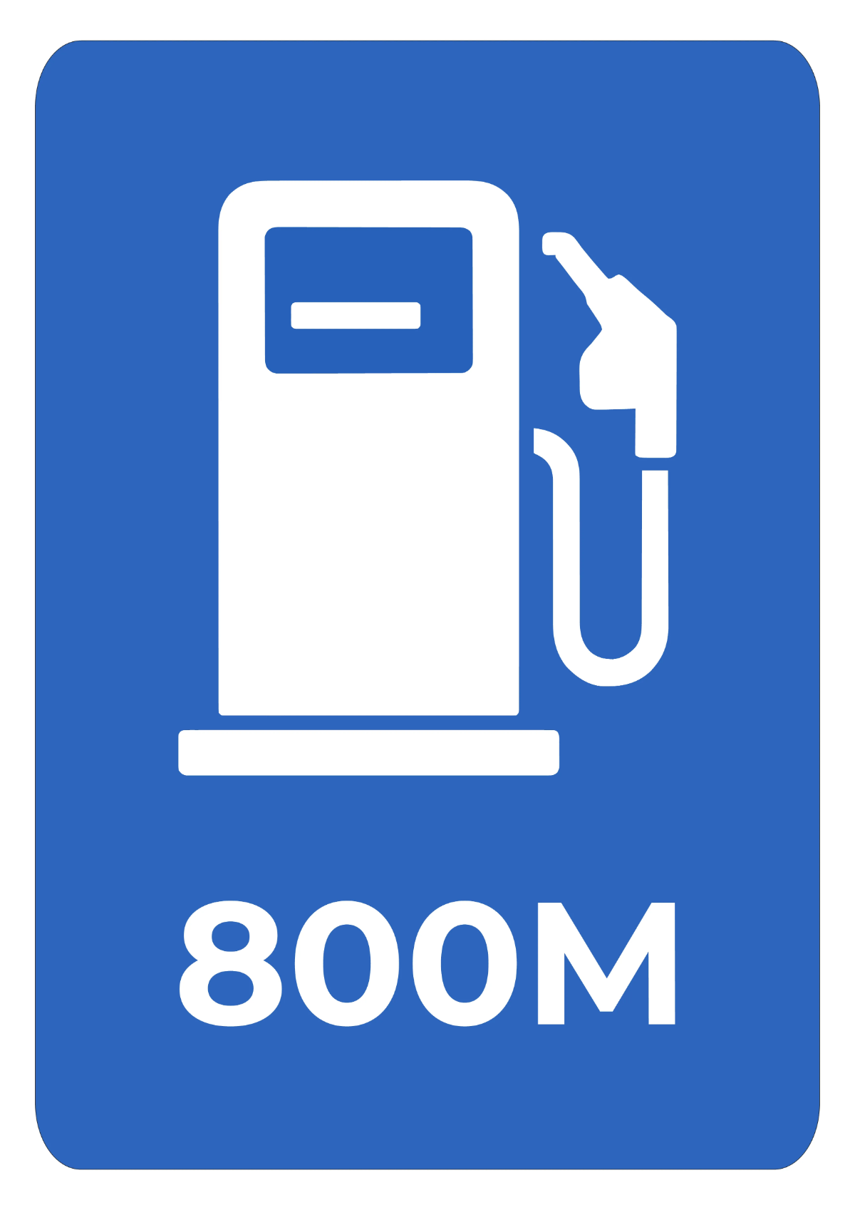 Free Gas Station Road And Traffic Sign Template to Edit Online