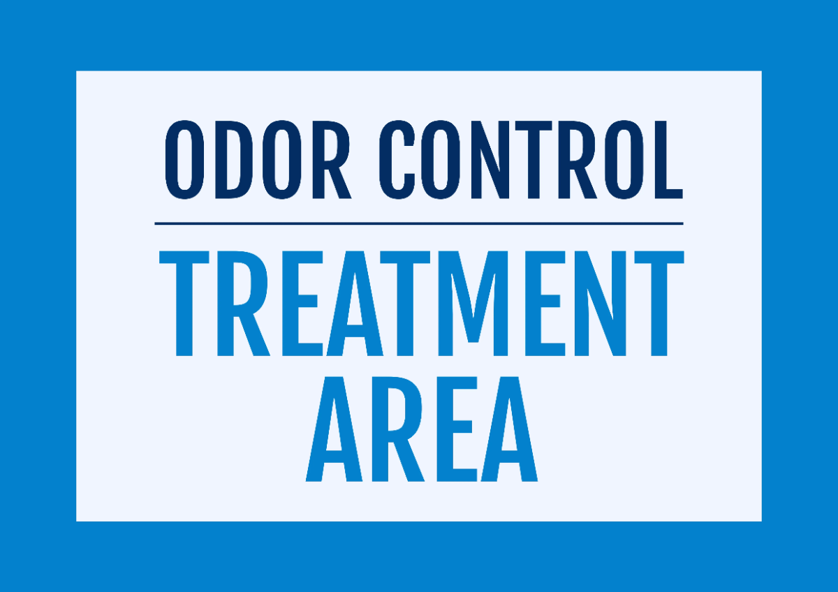 Free Odor Control Treatment Area Cleaning Sign Template to Edit Online