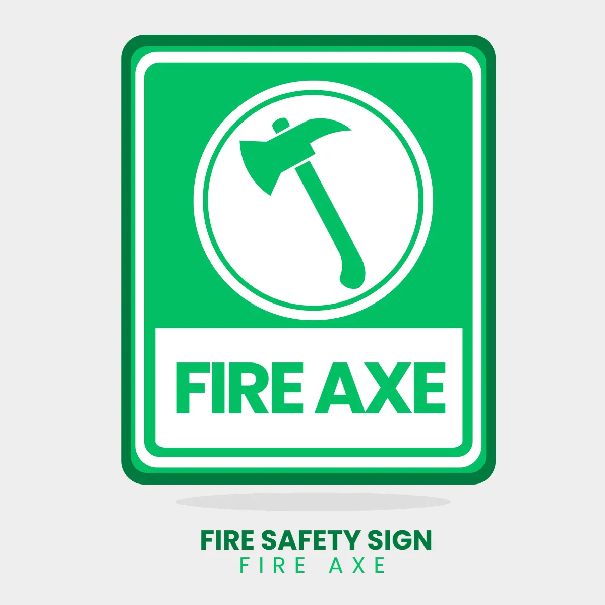 Free Fire Safety Fire Axe Sign Clip Art Template to Edit Online