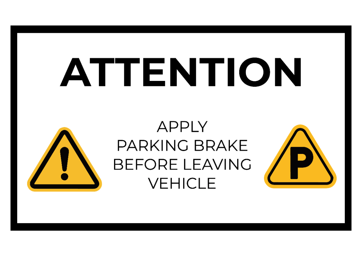 Free Emergency Stop Only Road And Traffic Sign Template to Edit Online