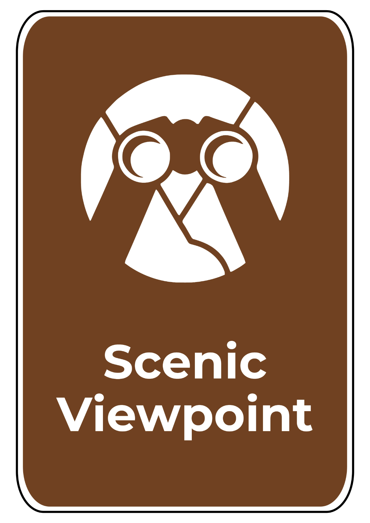 Free Scenic Viewpoint Tourism Sign Template to Edit Online