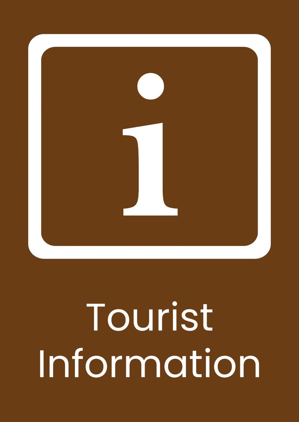 Free Tourist Information Tourism Sign Template to Edit Online