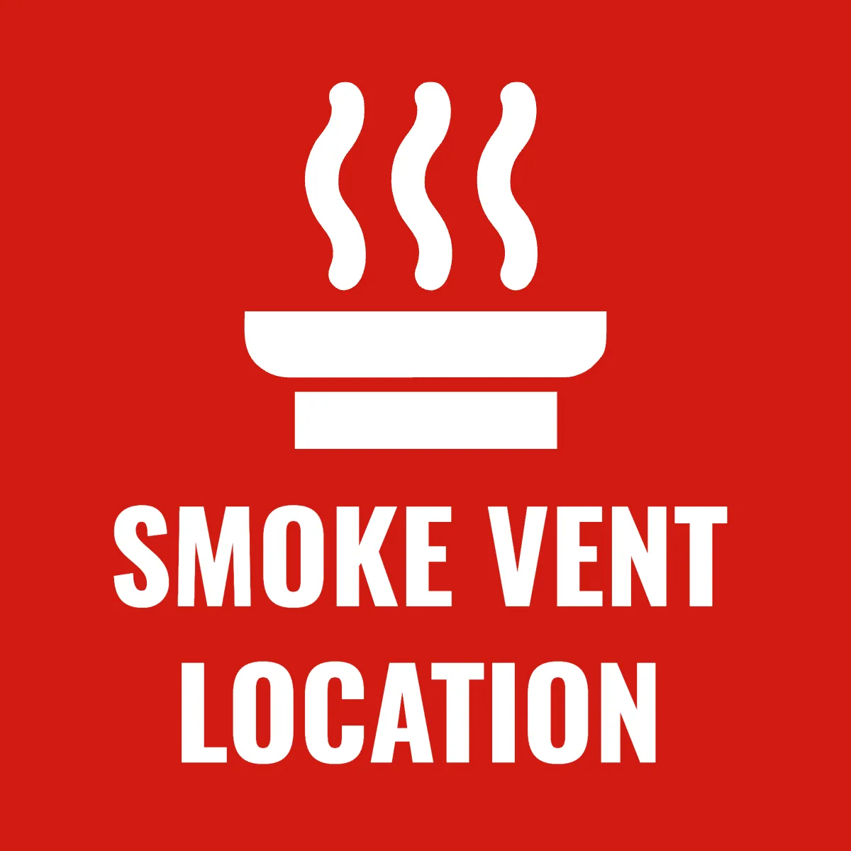 Free Smoke Vent Location Sign Template to Edit Online