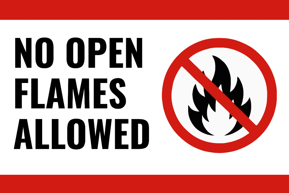 Free No Open Flames Allowed Sign Template to Edit Online